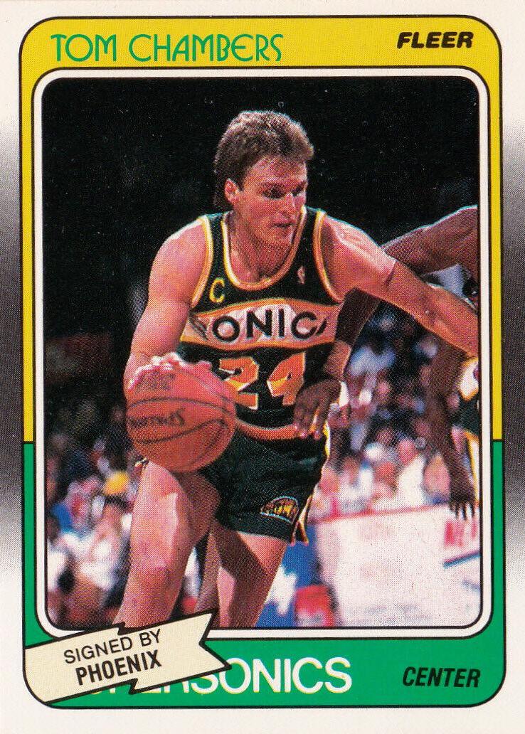 Tom Chambers #106 Basketball Cards 1988 Fleer