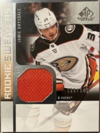 Jamie Drysdale #RS-JD Hockey Cards 2021 SP Game Used Rookie Sweaters