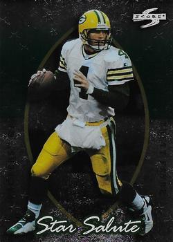 Brett Favre #11 Football Cards 1998 Panini Score Star Salute