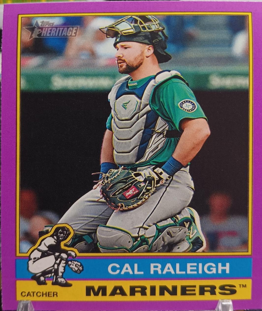 Cal Raleigh [Light Purple Border] #472 Prices | 2025 Topps Heritage ...