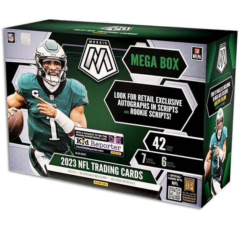 Mega Box Football Cards 2023 Panini Mosaic