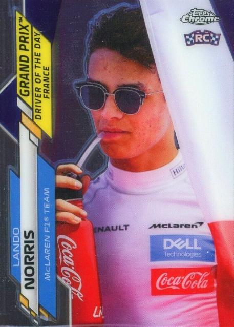 Lando Norris #161 Racing Cards 2020 Topps Chrome Formula 1
