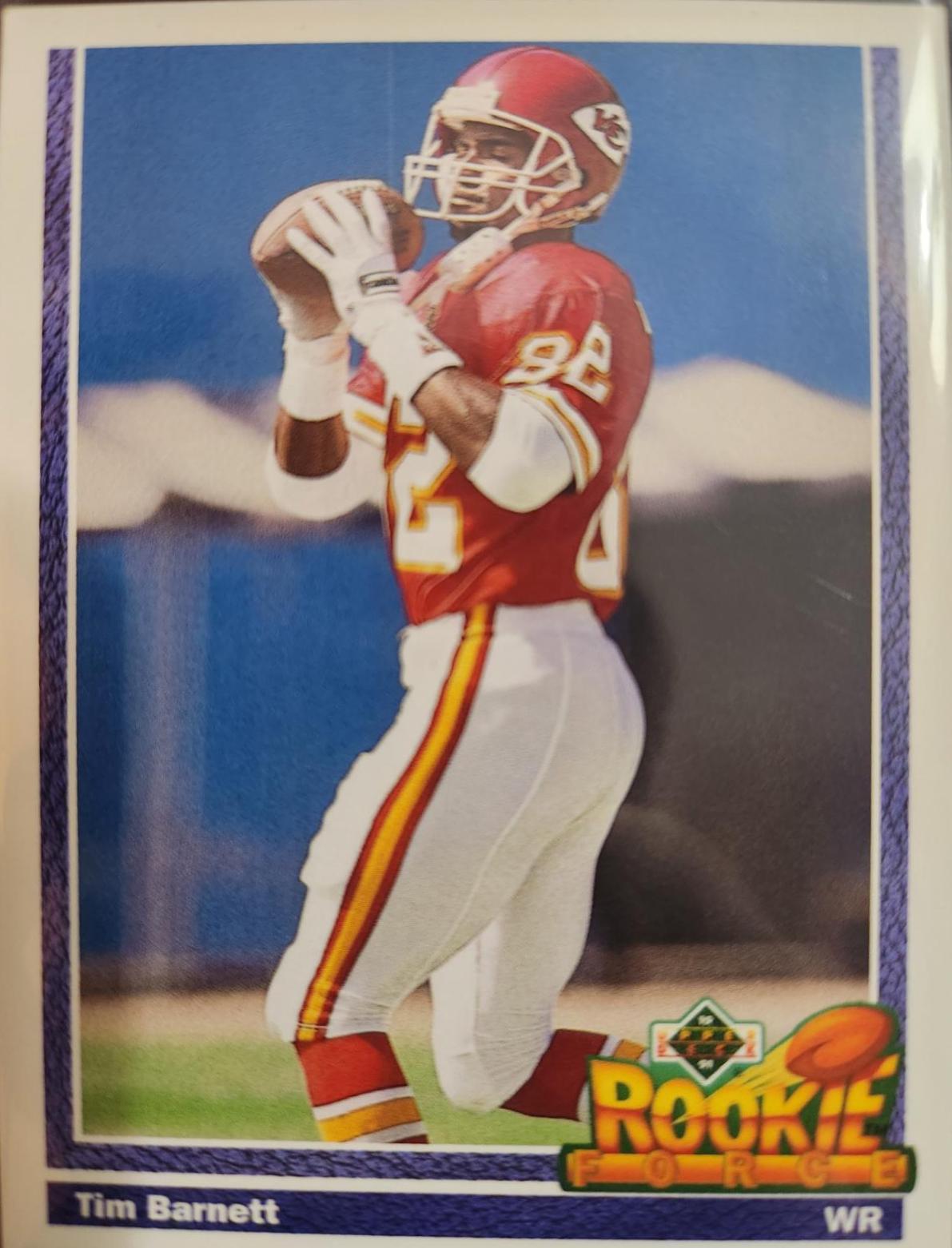 Tim Barnett #603 Football Cards 1991 Upper Deck