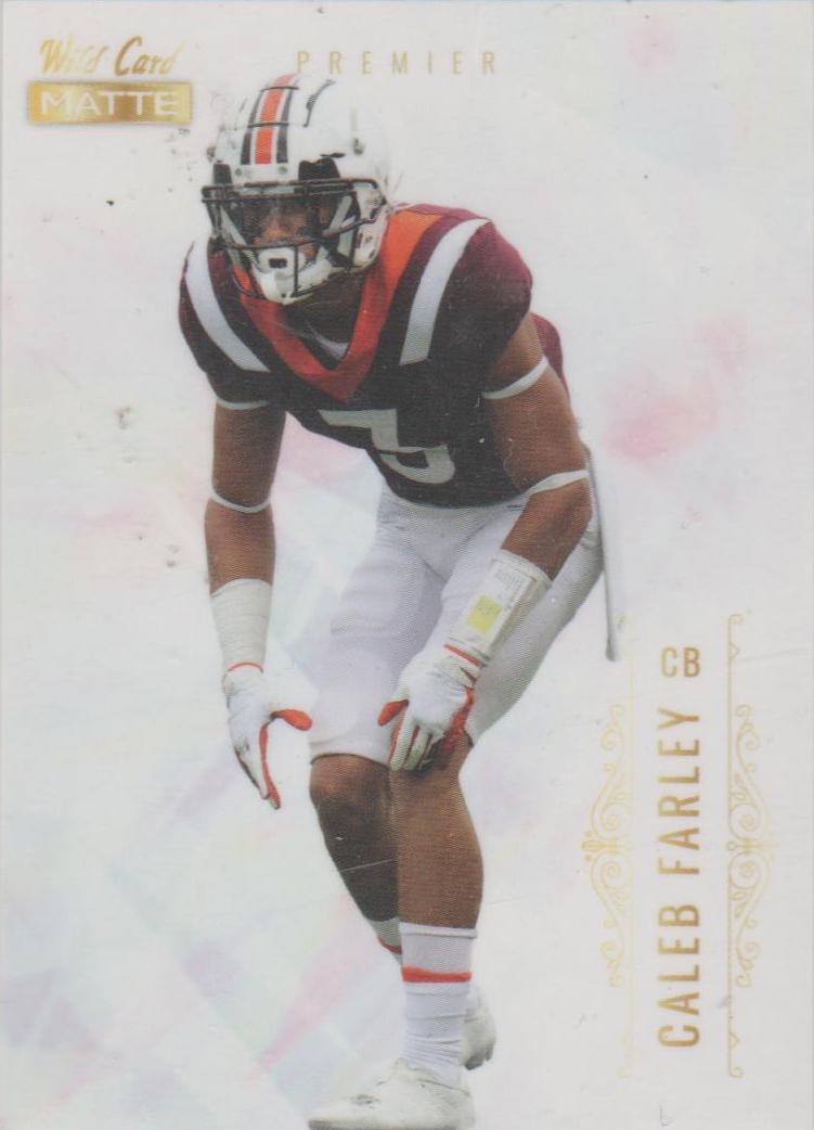 caleb Farley #MBC-16 Football Cards 2021 Wild Card Matte