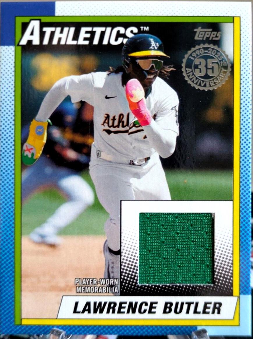 Lawrence Butler #T90R-LBU Baseball Cards 2025 Topps 1990 Relic