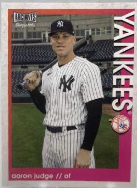 Aaron Judge #9 Baseball Cards 2022 Topps Archives Snapshots