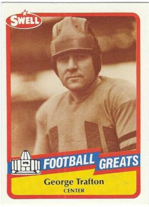 George Trafton #22 Football Cards 1989 Swell Greats