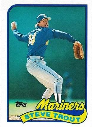 Steve Trout #54 Baseball Cards 1989 Topps