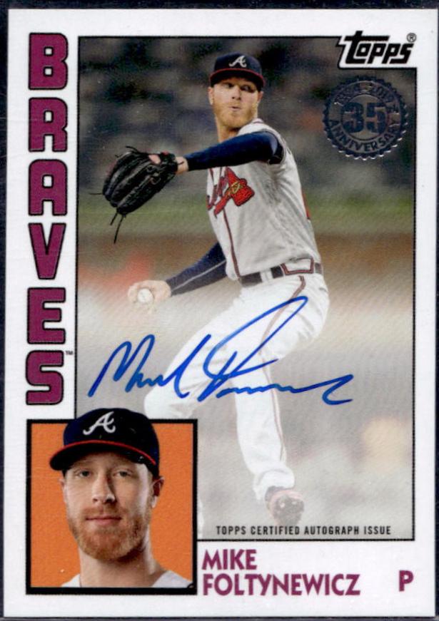 Mike Foltynewicz #MF 2019 Topps 1984 Baseball Autographs