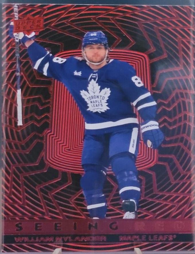 William Nylander #SR-10 Hockey Cards 2023 Upper Deck Seeing Red