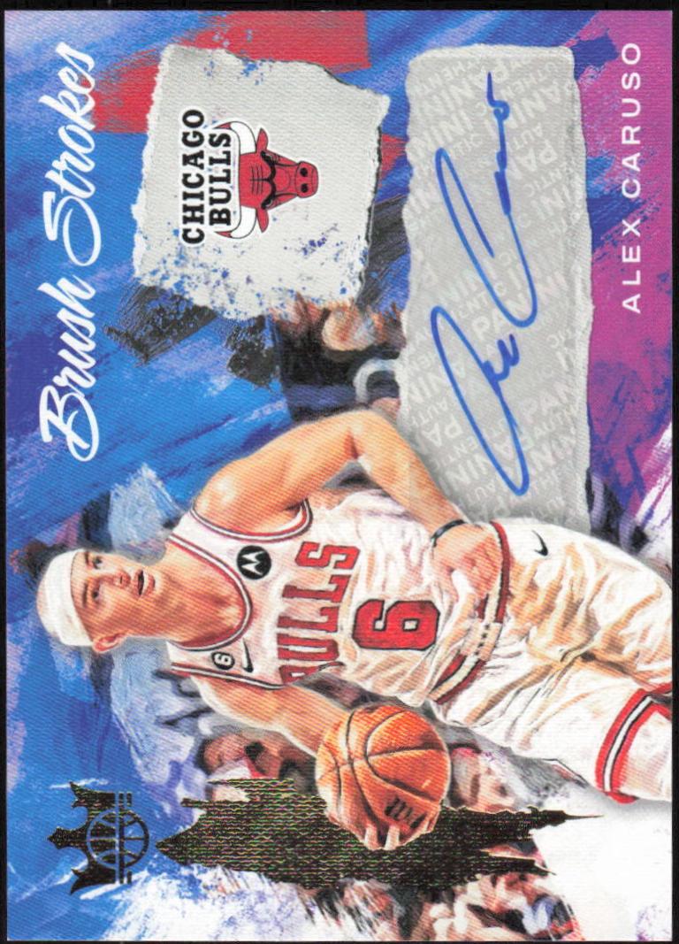 Alex Caruso #BR-ACC Basketball Cards 2022 Panini Court Kings Brush Strokes