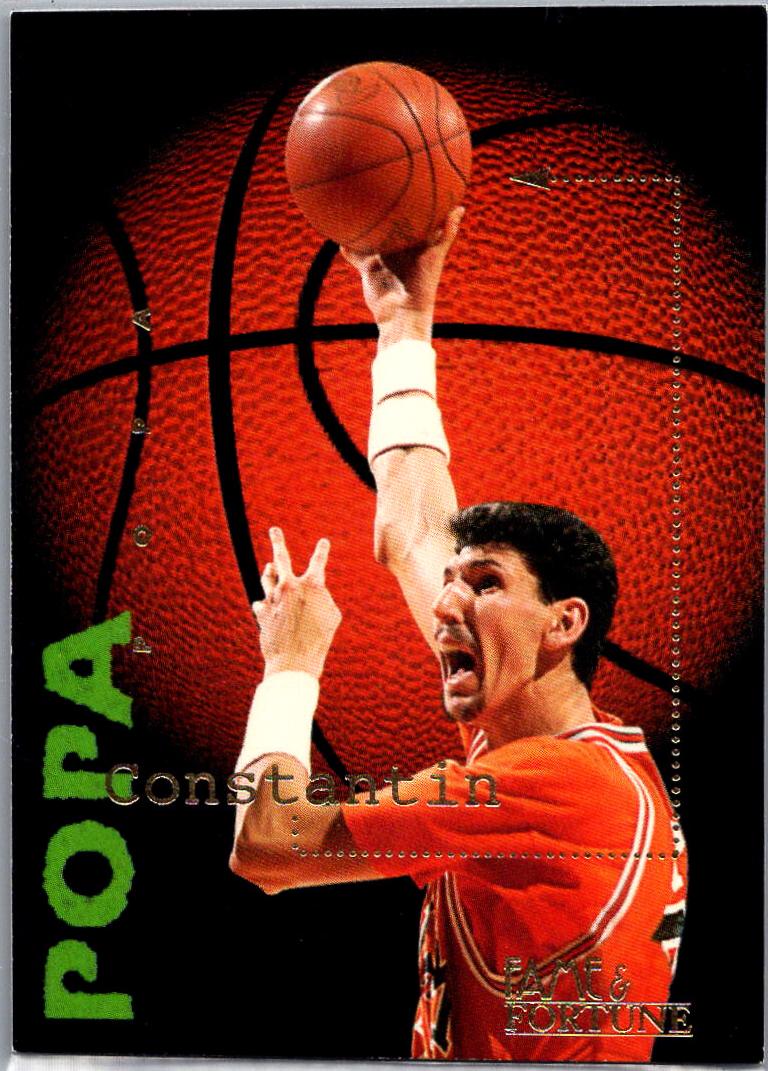 Constantin Popa #30 1995 Signature Rookies Fame And Fortune Basketball