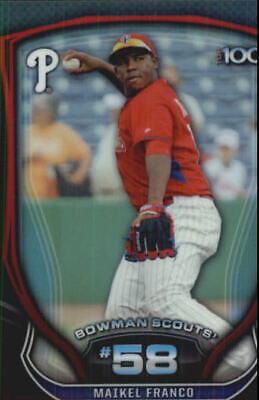 Maikel Franco #BTP58 Baseball Cards 2015 Bowman Scout's Top 100
