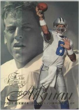 Troy Aikman #8 Football Cards 1997 Flair Showcase