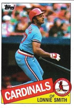 Lonnie Smith #255 Baseball Cards 1985 Topps