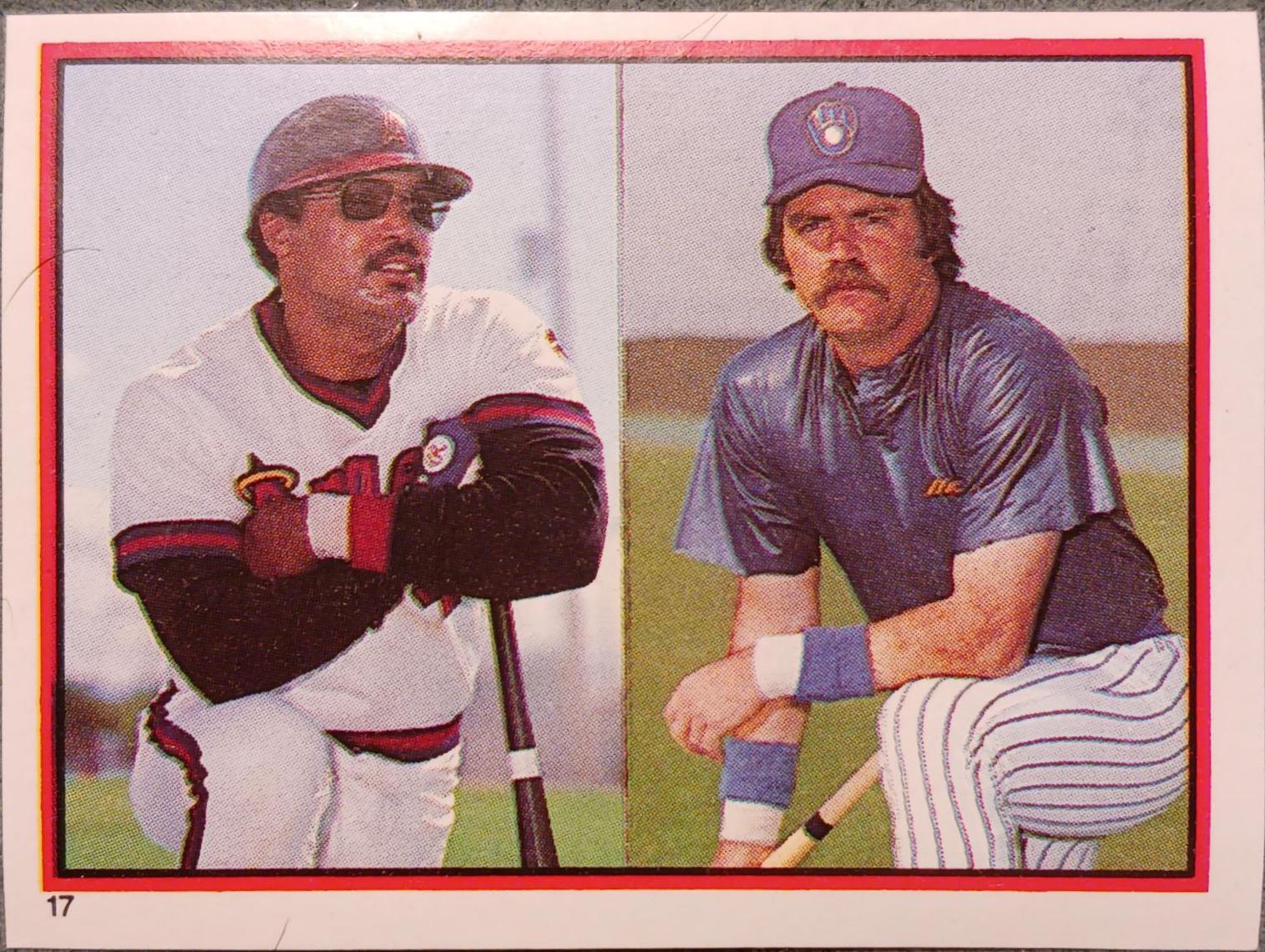 G. Thomas, R. Jackson #17 Baseball Cards 1983 Topps Stickers
