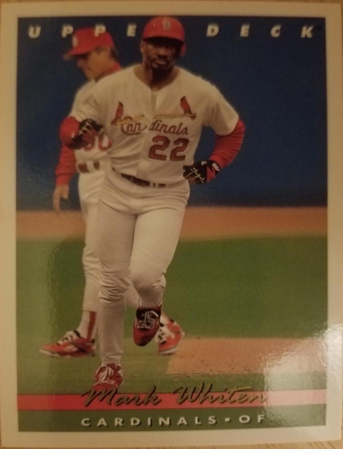 Mark Whiten #654 Baseball Cards 1993 Upper Deck