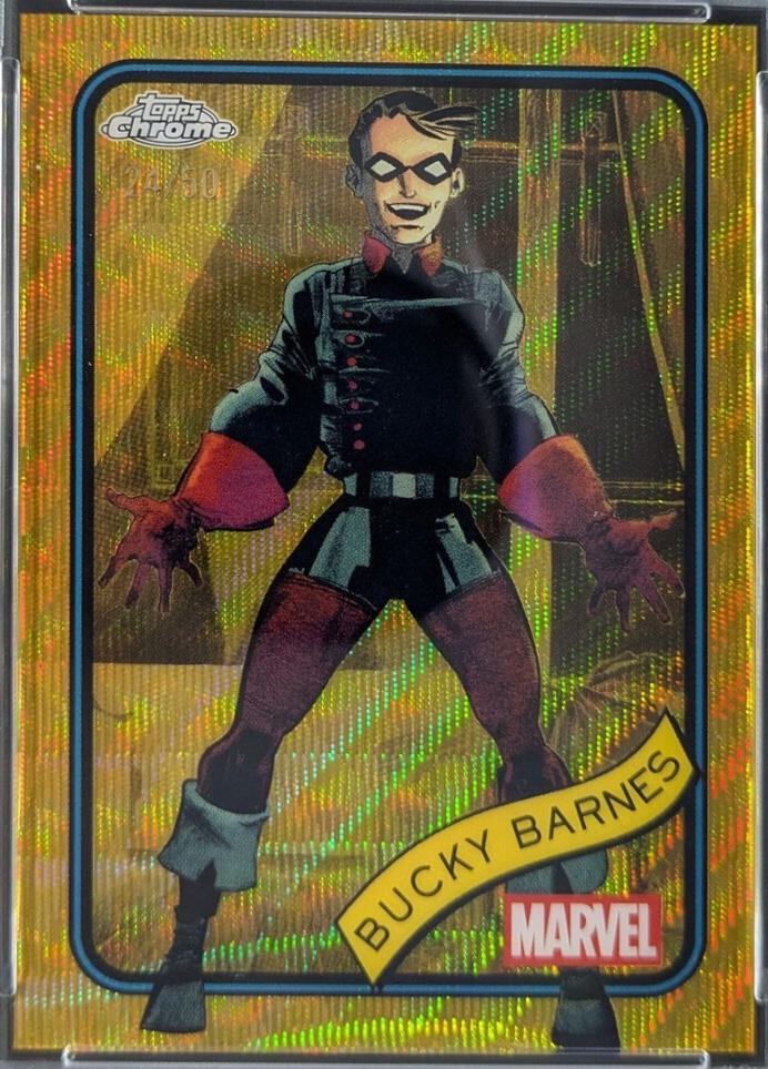 Bucky Barnes Gold Wave Refractor