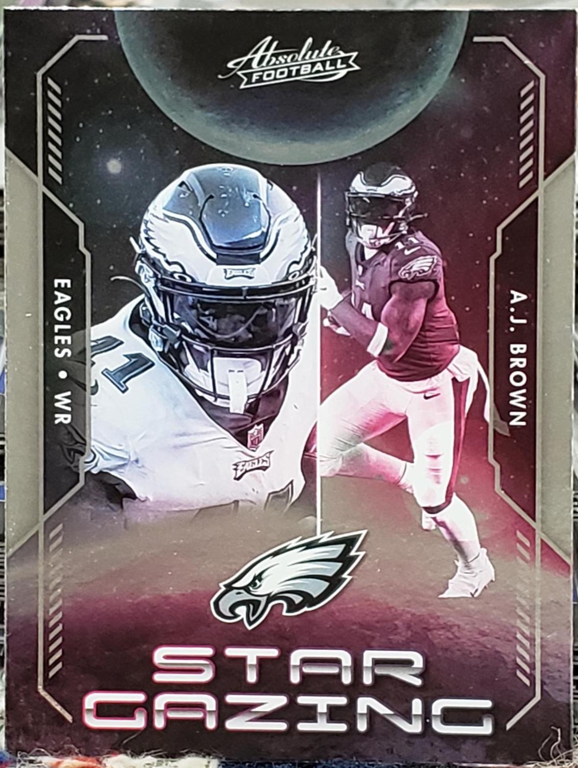 A. J. Brown #SG-14 Football Cards 2023 Panini Absolute Star Gazing