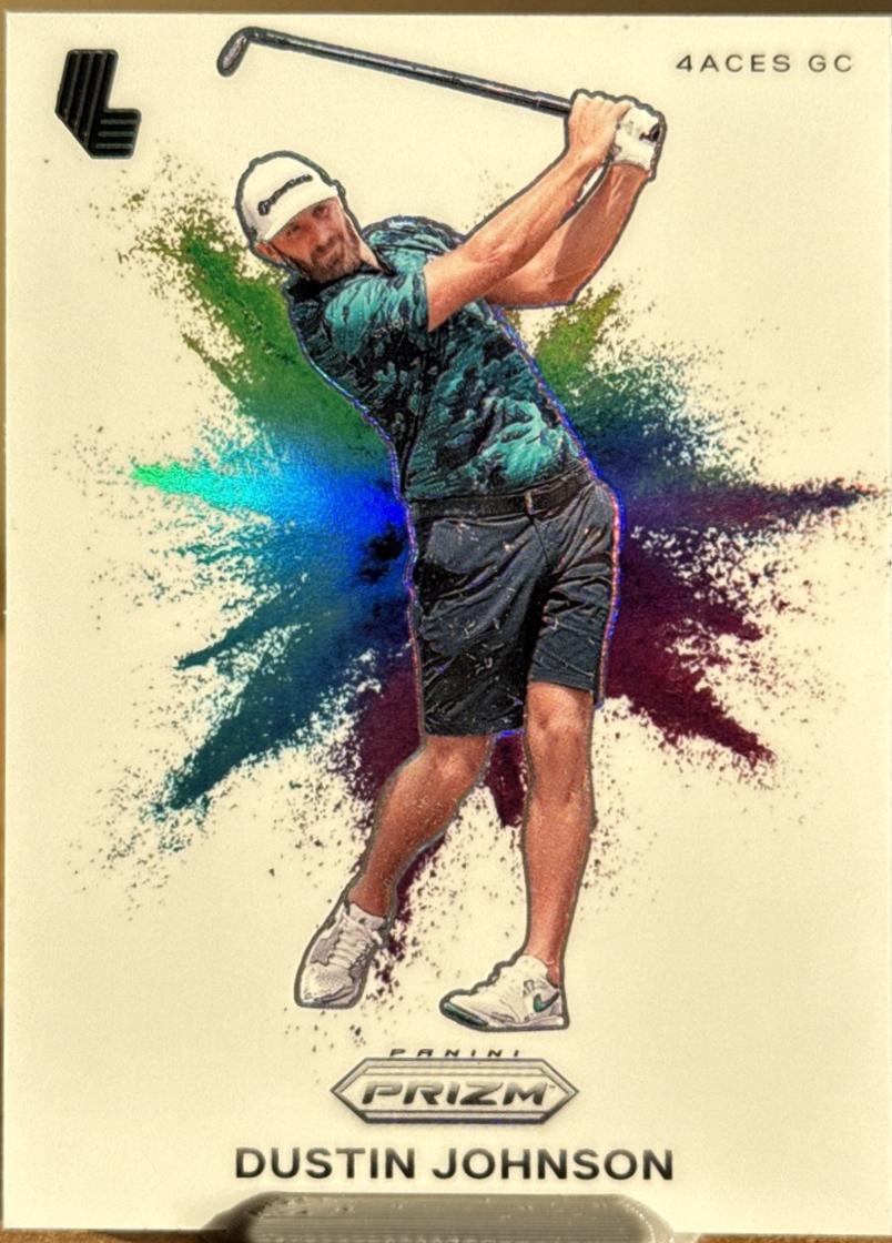 Dustin Johnson #5 Golf Cards 2024 Panini Prizm LIV Color Blast