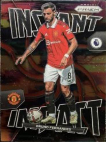 Bruno Fernandes #6 Soccer Cards 2022 Panini Prizm Premier League Instant Impact