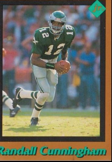 Randall Cunningham #9 Football Cards 1991 Tuff Stuff