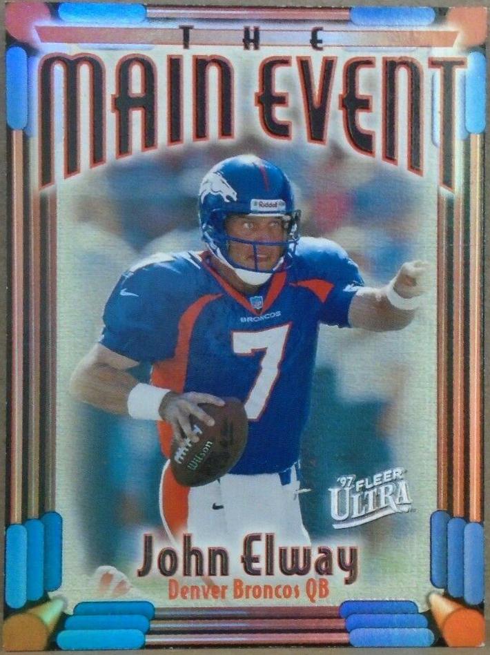 John Elway #5 Football Cards 1997 Ultra Main Event