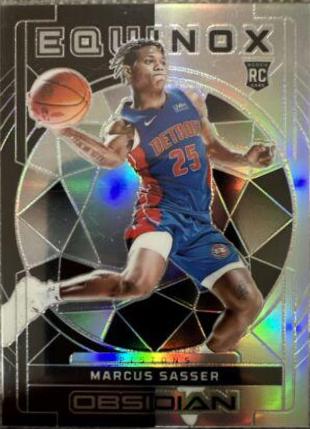 Marcus Sasser #3 Basketball Cards 2023 Panini Obsidian Equinox