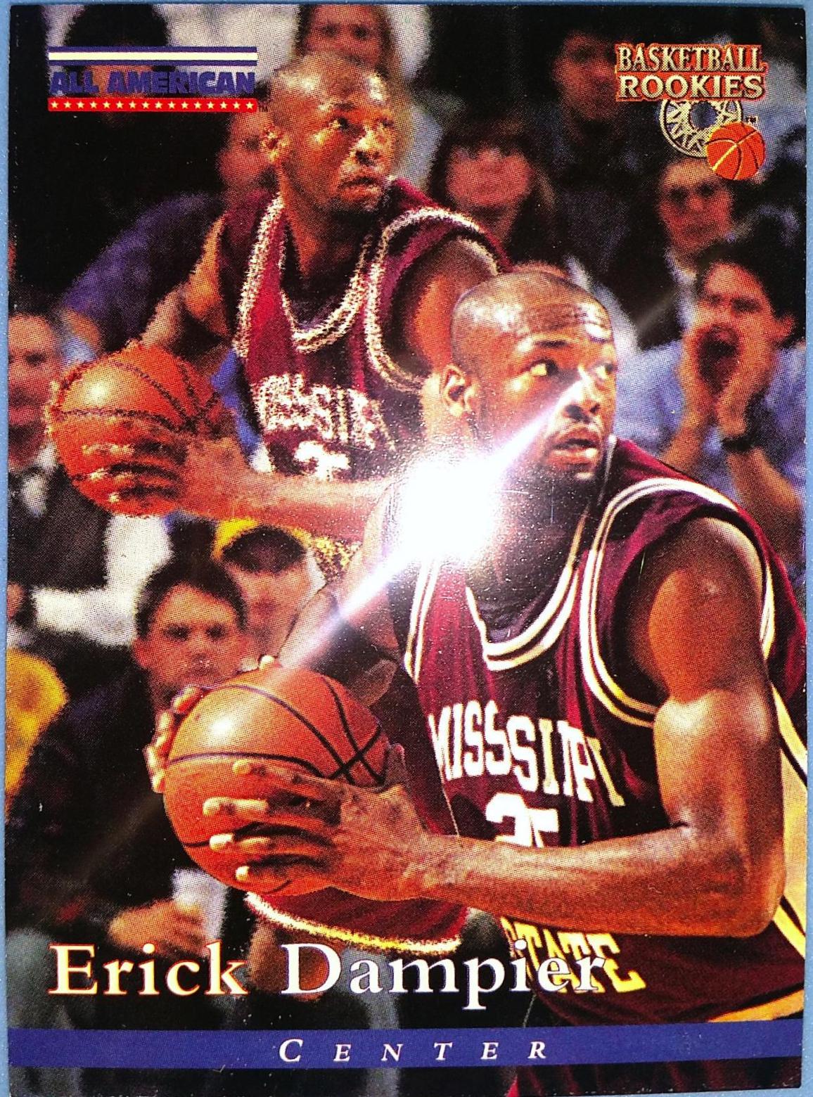 Erick Dampier #86 Basketball Cards 1996 Score Board Basketball Rookies
