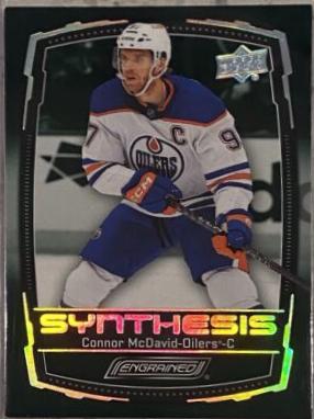 Connor McDavid #S-25 Hockey Cards 2023 Upper Deck Engrained Synthesis