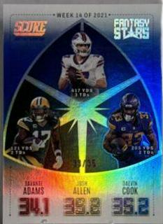 Davante Adams, Josh Allen, Dalvin Cook