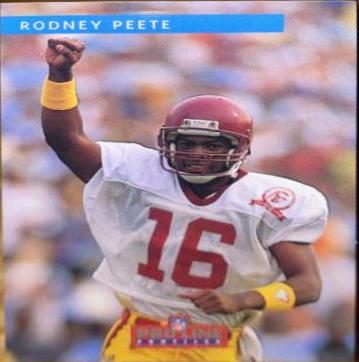 Rodney Peete #10 Football Cards 1992 Pro Line Profiles