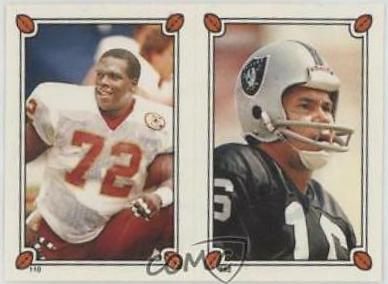 Dexter Manley, Jim Plunkett Football Cards 1987 Topps Stickers