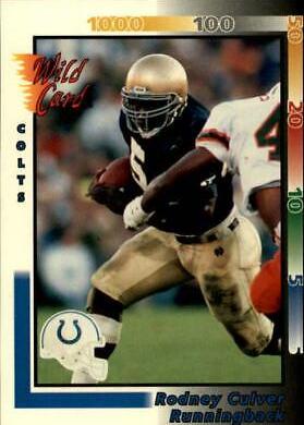 Rodney Culver #435 Football Cards 1992 Wild Card