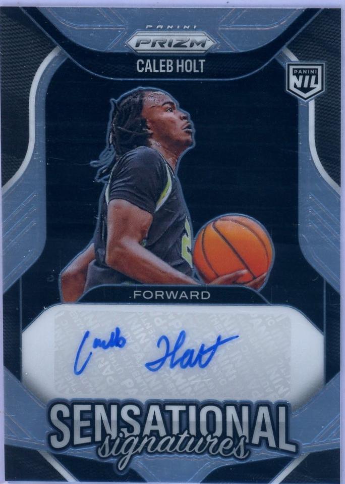 Caleb Holt #6 2025 Panini Prizm Sensational Signatures Basketball