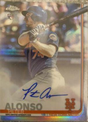 TOPPS 2019 CHROME RC AUTO PETER ALONSO METS 【公式通販】