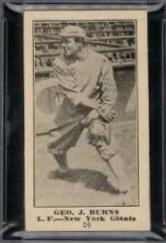 Geo. J. Burns #20 Baseball Cards 1916 Famous & Barr Co