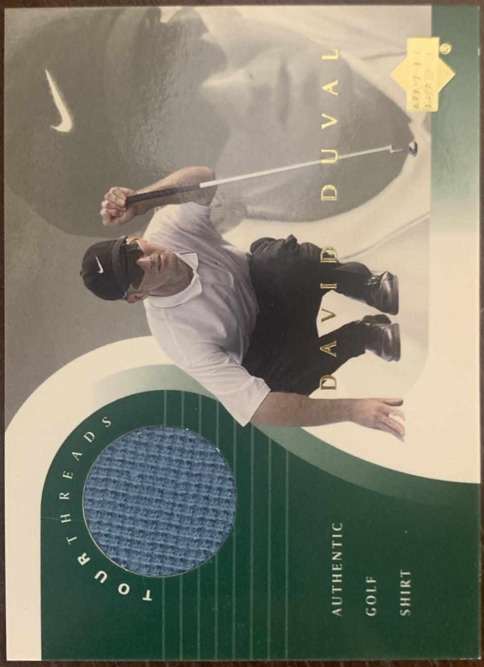 David Duval #TT-DD Golf Cards 2001 Upper Deck Tour Threads