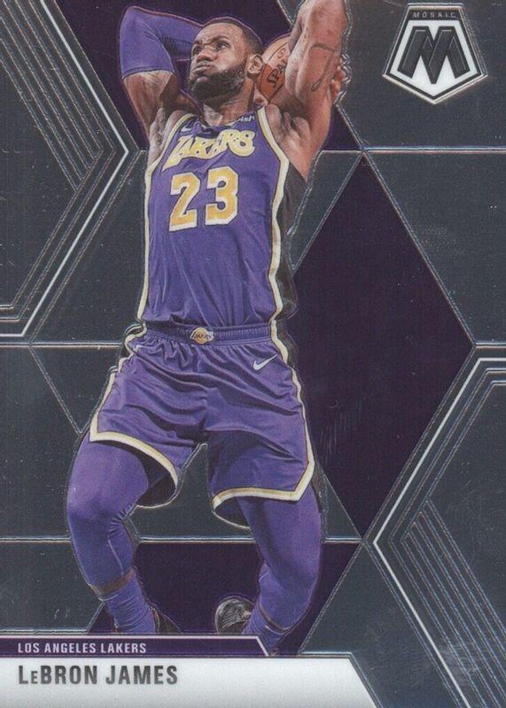 LeBron James #8 Basketball Cards 2019 Panini Mosaic