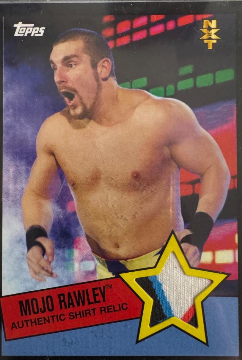 Mojo Rawley Wrestling Cards 2015 Topps Heritage WWE Swatch Relics