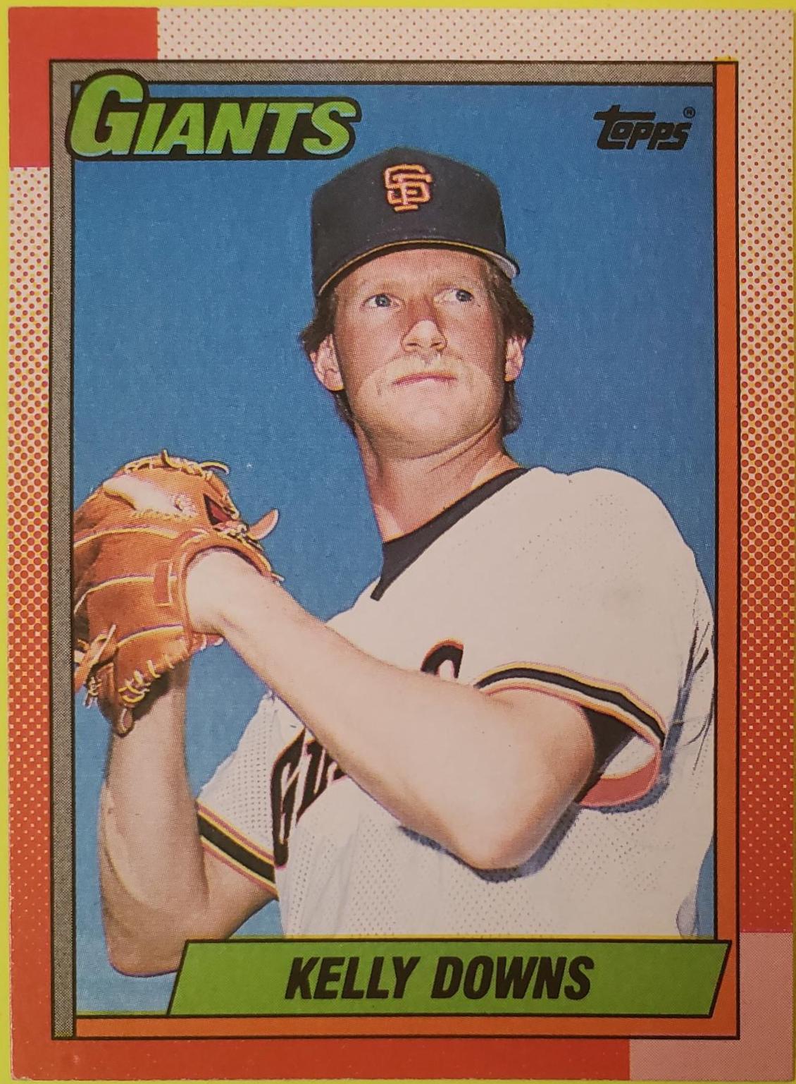 Kelly Downs #17 Baseball Cards 1990 Topps Tiffany