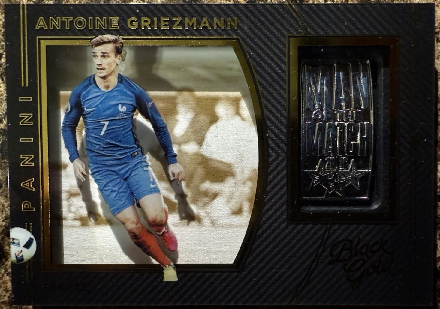 Antoine Griezmann #32 2016 Panini Black Gold Man Of The Match Soccer