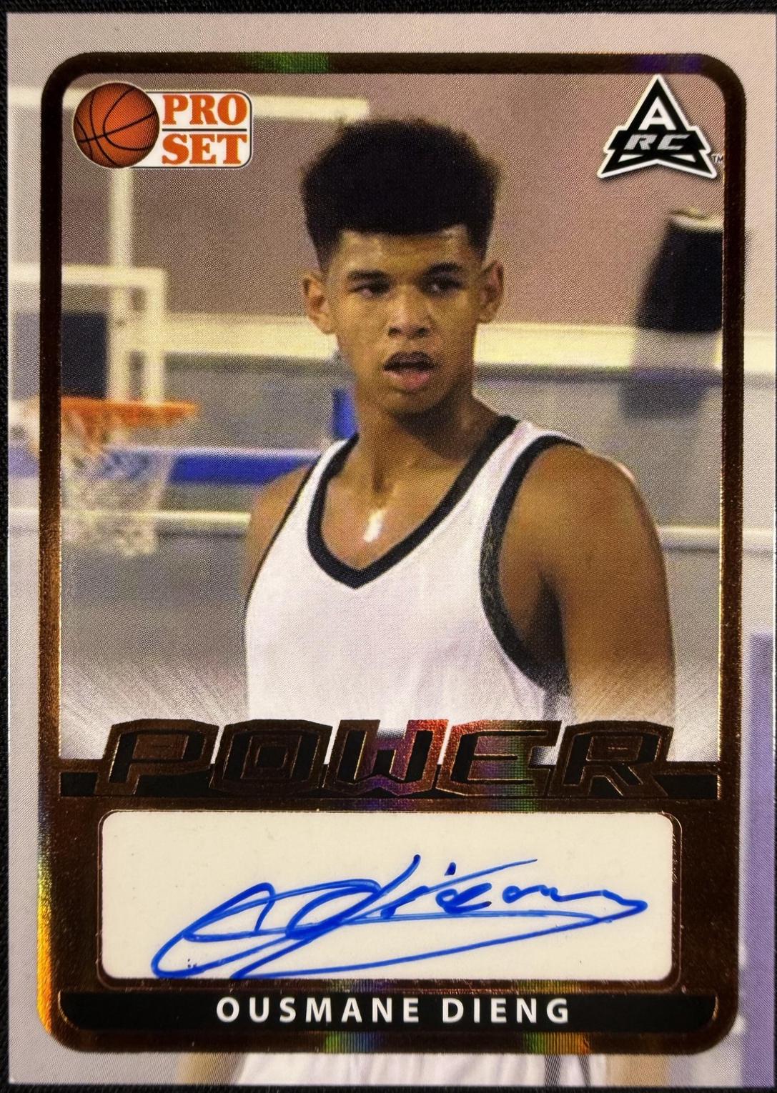 Ousmane Dieng #BA-OD1 2021 Pro Set Power Autograph Basketball