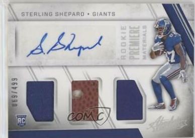 Sterling Shepard [Rookie Premiere Materials Autograph] #211