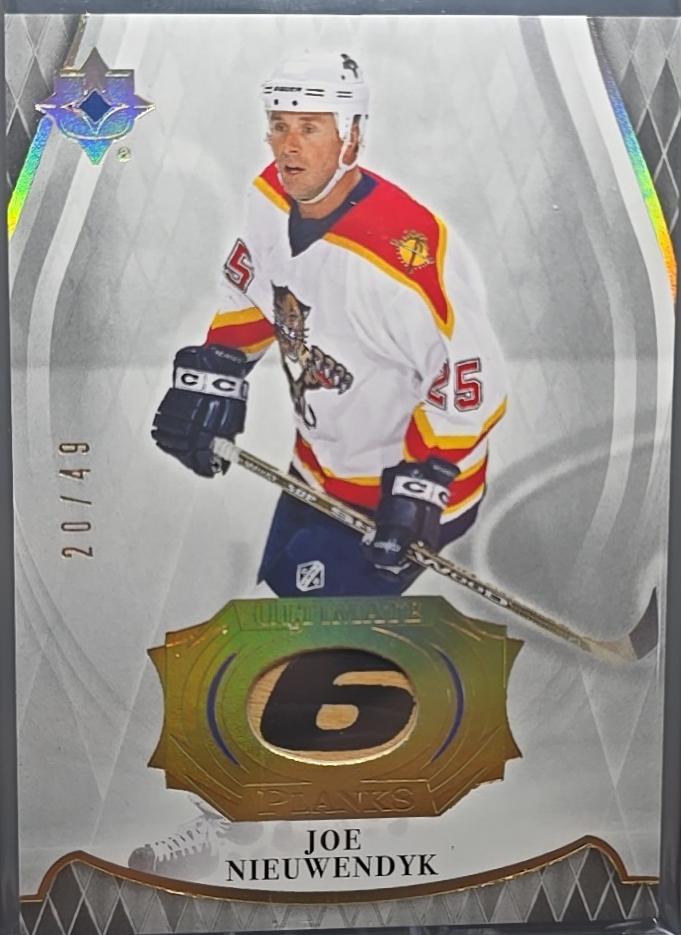 Joe Nieuwendyk #PL-JN Hockey Cards 2023 Upper Deck Ultimate Collection Planks