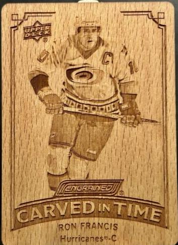 Ron Francis #CT-6 Hockey Cards 2023 Upper Deck Engrained Carved in Time
