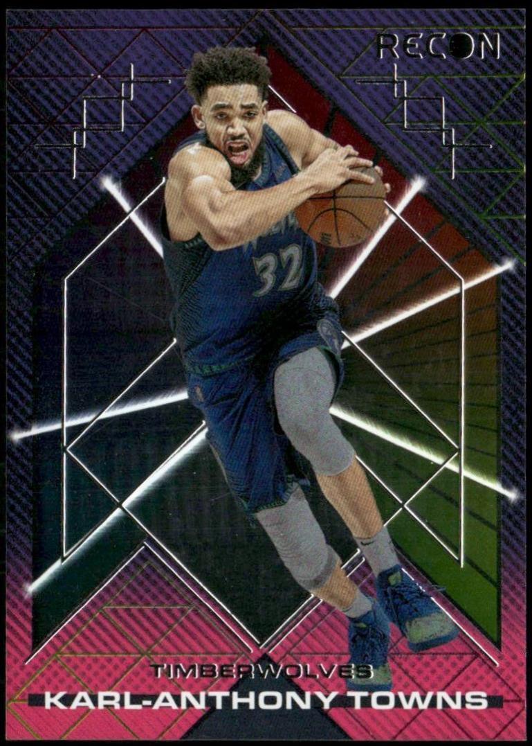 Karl Anthony Towns #4 Basketball Cards 2021 Panini Recon