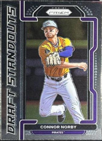 Connor Norby #DS-CN Baseball Cards 2021 Panini Prizm Draft Picks Standouts