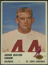 John David Crow #23 Football Cards 1961 Fleer