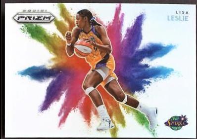 Lisa Leslie #9 Basketball Cards 2022 Panini Prizm WNBA Color Blast